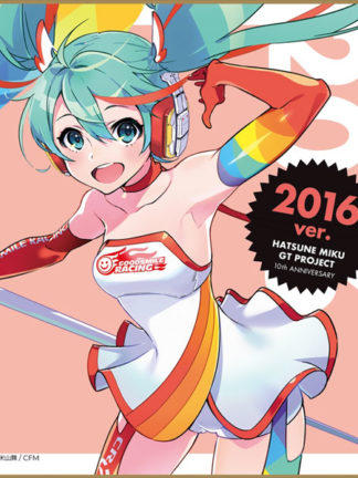 Racing Miku 2016 ver design 1 - Hatsune Miku shikishi