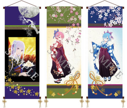 Hanging scroll Re:Zero − Starting Life in Another World wall scroll set
