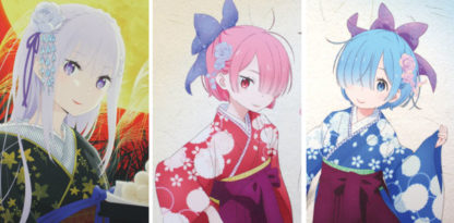 Re:Zero − Starting Life in Another World wall scroll set