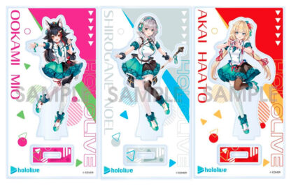 Hololive - Ookami Mio, Shirogane Noel, Akai Haato acrylic character set (set B)