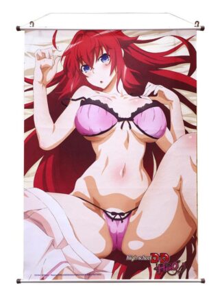 High School DxD Rias on Bed Wall Scroll