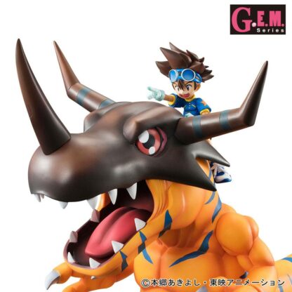 Digimon Adventure - Greymon & Taichi figuuri