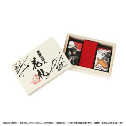 Attack on Titan Playing Cards in Wooden Box Original Hanafuda Limited Edition Playing Cards