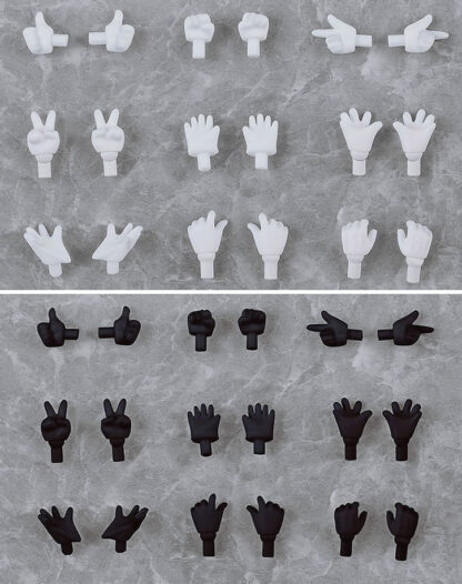 Nendoroid Doll Hand Parts Set Gloves ver (Black/White)
