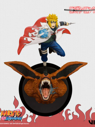 Naruto Shippuden - Minato Namikaze vs Nine Tailed Fox Wall Art Figure