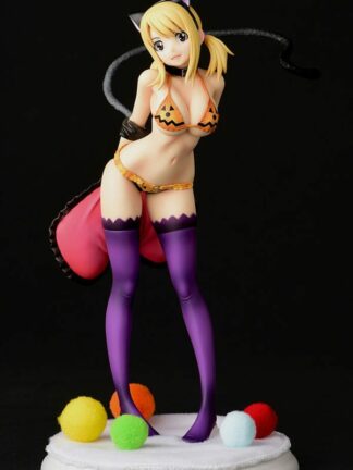 Fairy Tail - Lucy Heartfilia Halloween Cat Engraving Style Figure