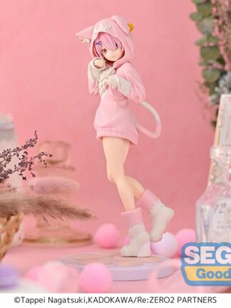 Re:Zero - Ram Mofumofu Puck Pink Luminasta figure
