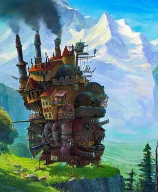 Studio Ghibli - Wandering Castle rubber mat