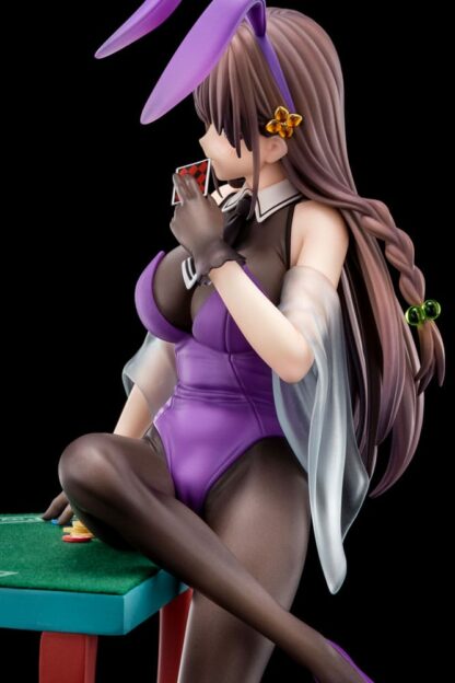 The Demon Sword Master of Excalibur Academy - Elfine Phillet wearing flower's purple bunny costume with Nip Slip Gimmick System figuuri