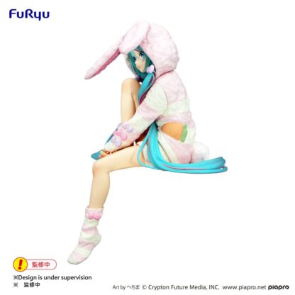 Hatsune Miku Rabbit Ear Hood Pajama Noodle Stopper figuuri