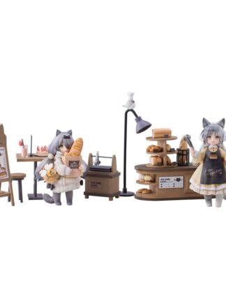 DLC Tea Time Cats - Cat Town Bakery Staff & Customer Set figuuri