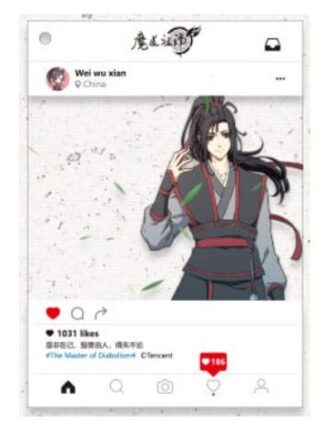 Grandmaster of Demonic Cultivation - Wei Wuxian Photo Holder koriste